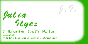 julia ilyes business card